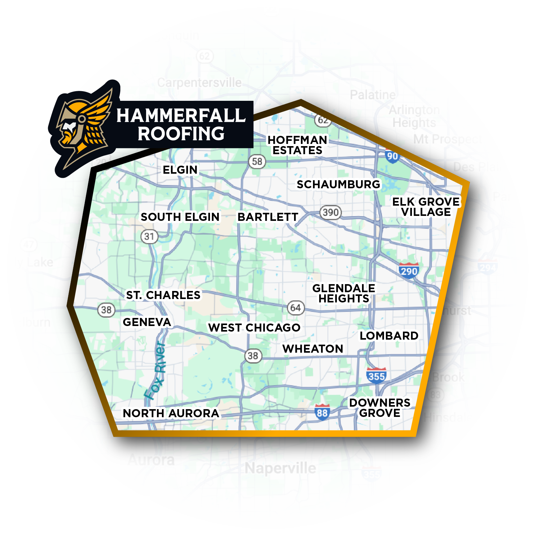 Service area map